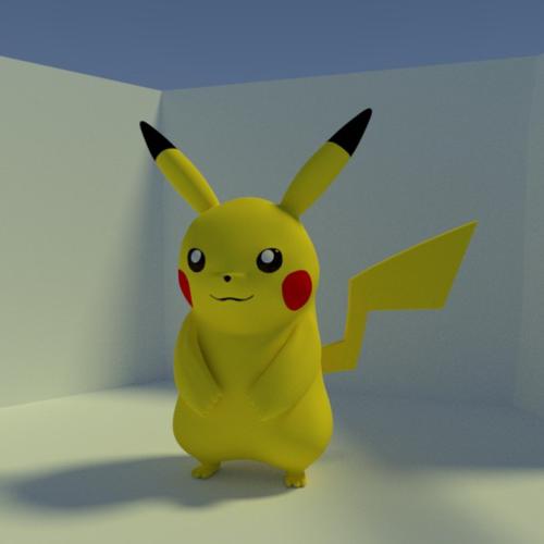 Pikachu 3D model preview image